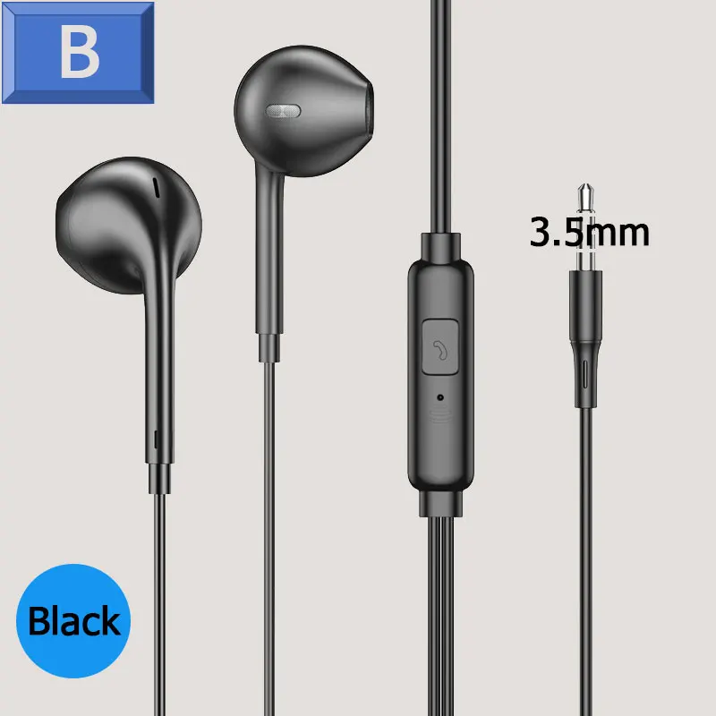 Wired In-Ear Earphones with Microphone – Dual Tone Design