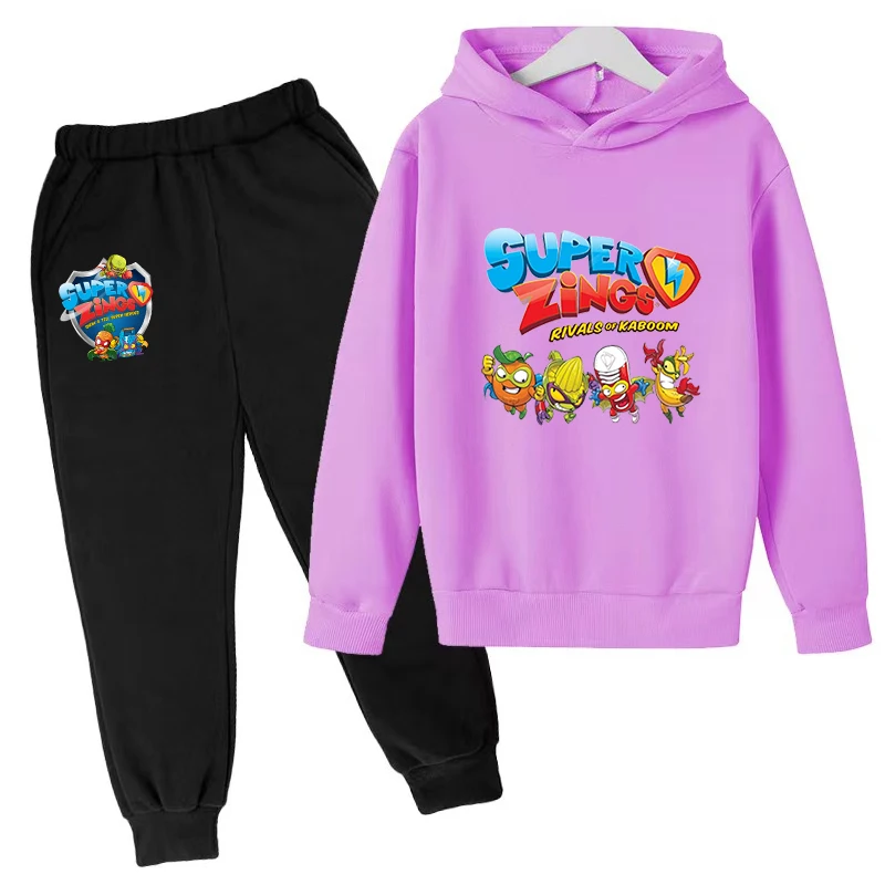 thumbnail image 1 of 2024 Nueva ropa para niños Dibujos animados Anime Super ZINGS Niños Niñas Bebé 3-12 años Top + Pantalones 2P Abrigo deportivo casual Jogging Divertido Conjunto Kawaii, 1 of 5