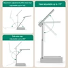 Portable Foldable Lamp With Clock USB Charging Type Fold LED Desk Lamp Energy Saving Rechargeable LED Reading Light 6