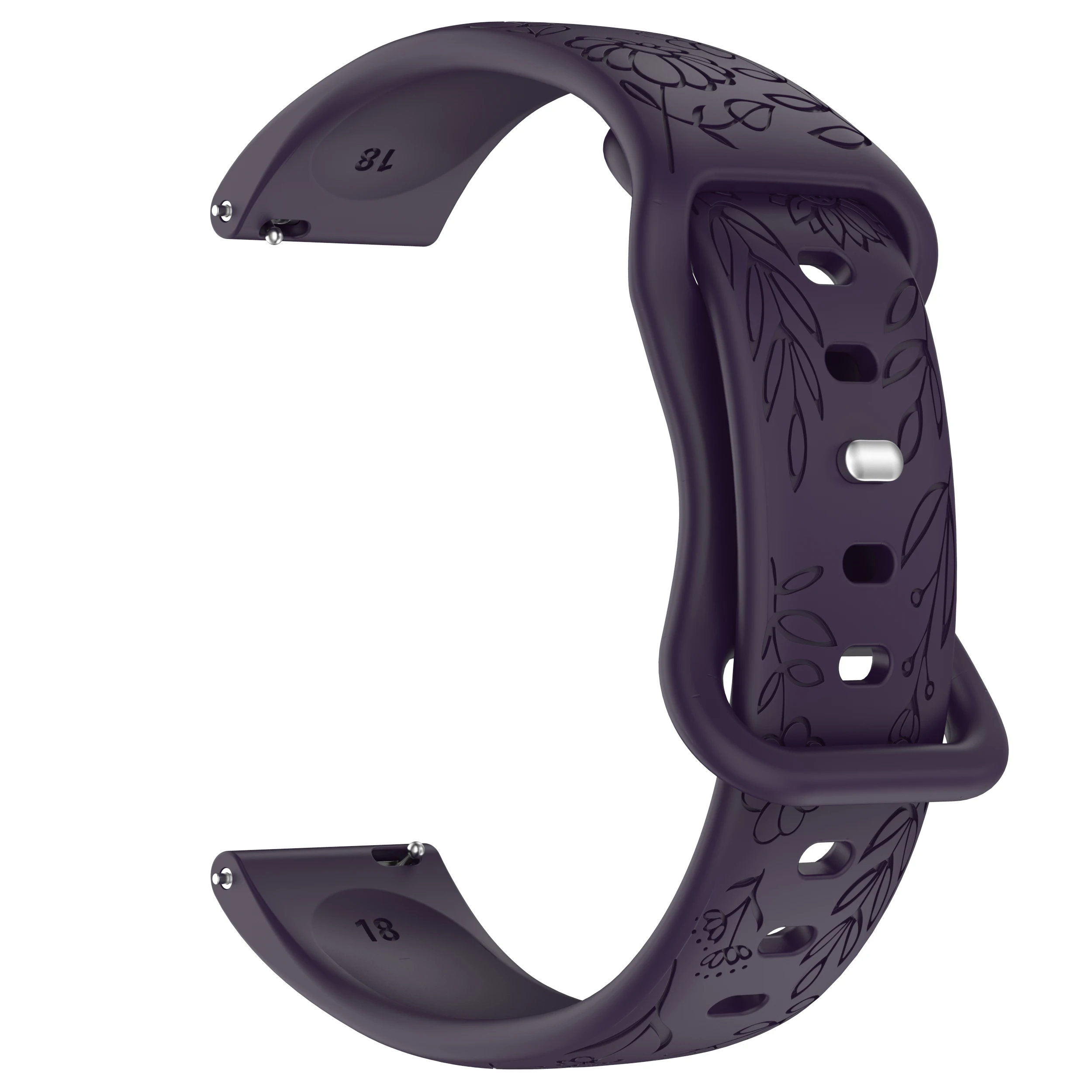 Elegant Silicone Watch Strap - Versatile Design