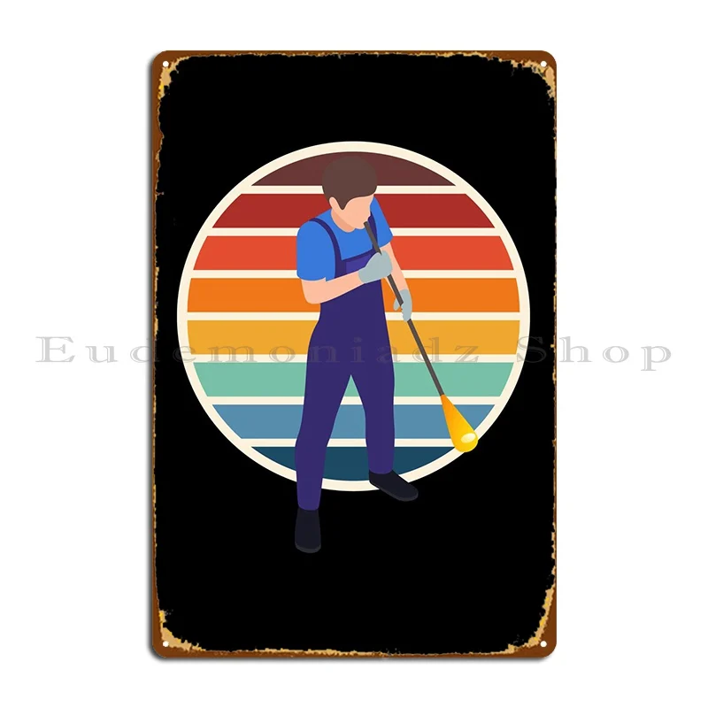 

Glassblowing Retro Metal Sign Poster Party Party Mural Designer Wall Mural Tin Sign Poster