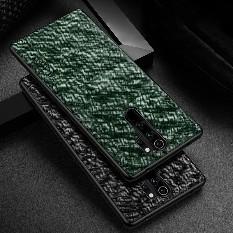 Elegant Leather Cross Pattern Case for Xiaomi Redmi Note 8 Pro and 8T