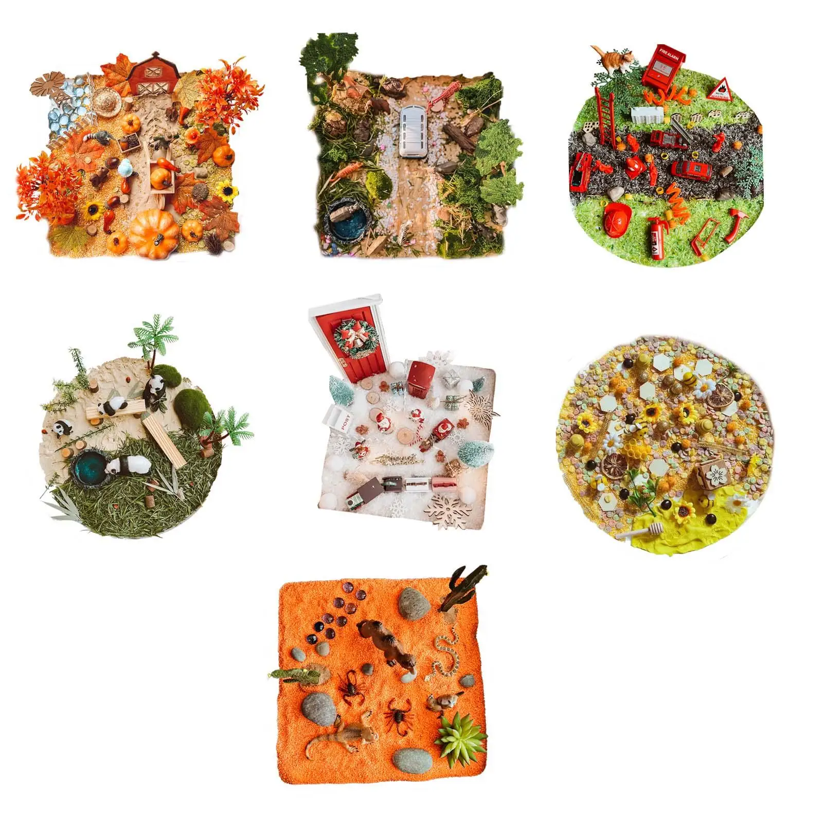 

Sand Table DIY Material Early Teaching Materials Sensory Board Accessory for Toddlers Girls Boys Children Holiday Gifts
