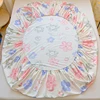 Printed Cartoon Single Bed Hat Class A Non-fluorescent Full Jet Single Mattress Cover 360 Degree Wrap with Elastic Bedspread 4