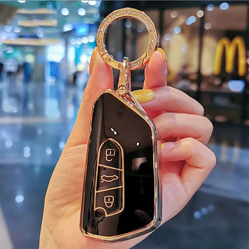 

TPU Car Key Cases Cover For VW Volkswagen Golf 8 MK8 ID.3 ID.4 Cupra Skoda Octavia A8 SEAT Leon MK4 2020 2021 Formentor Tarraco