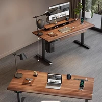 Modern Wooden Office Desk Electric Elevating Removable Storage Office Desk Organiser Aesthetic Ufficio Postmodern Furniture - Image 2
