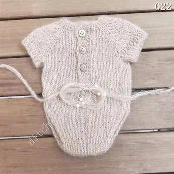 Puntelli per fotografia neonato pagliaccetti per Mohair + pantaloni per fascia accessori per abbigliamento