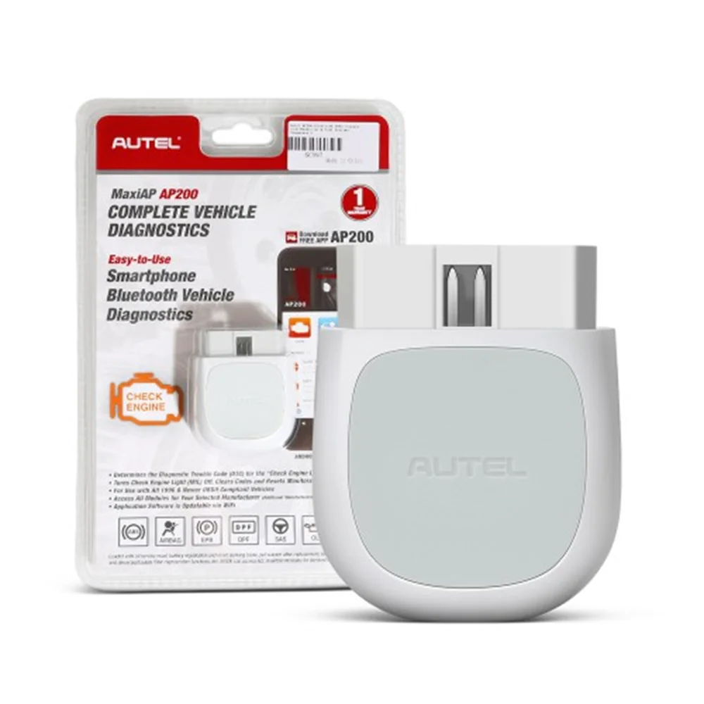 

Autel AP200 Full Systems Diagnoses Bluetooth Code Reader With One Free Vehicle Software Update Online
