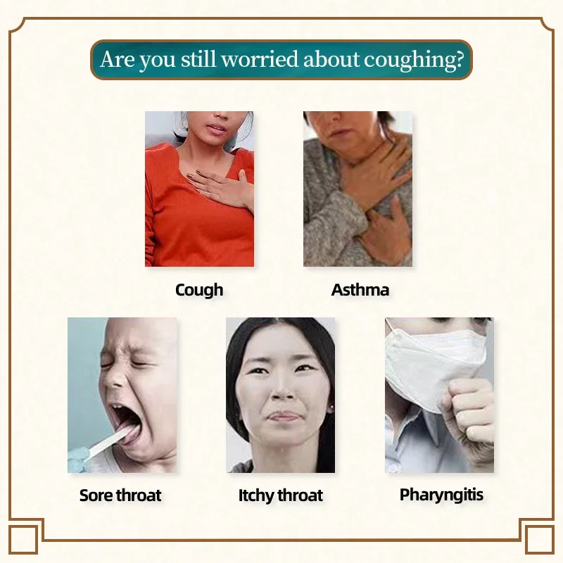 Cough Treatment Bath Bag Dry Itchy Sore Throat Asthma Bronchitis Relief Anti-Cough Body Dehumidification Detox Care Medicine