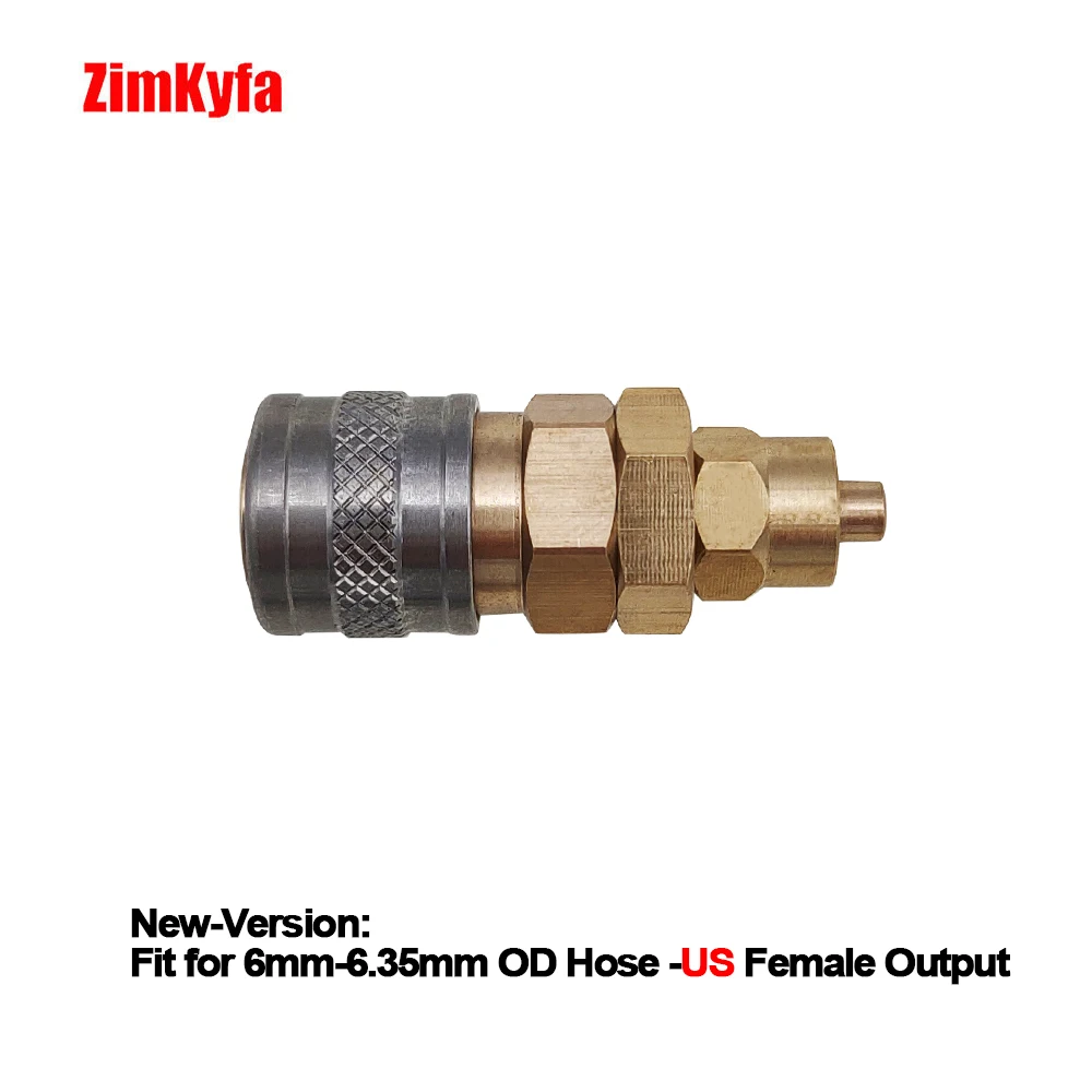 Quick Disconnect Adaptor HPA NEW US Foster BLack 23-2 / 2302 Push-In Fitting Quick Disconnect Plug To 6MM-6.35MM OD Hose for Air Tool
