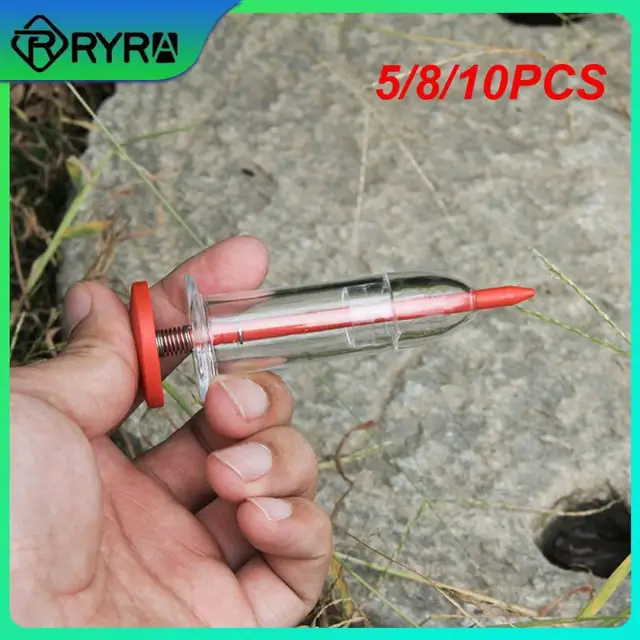 5/8/10 db Műanyag Fecskendő Biztonságos Kézi Ültető Tartozékok Egészséges Hatékony Vetőmag Ültetési Eszközök Átlátszó