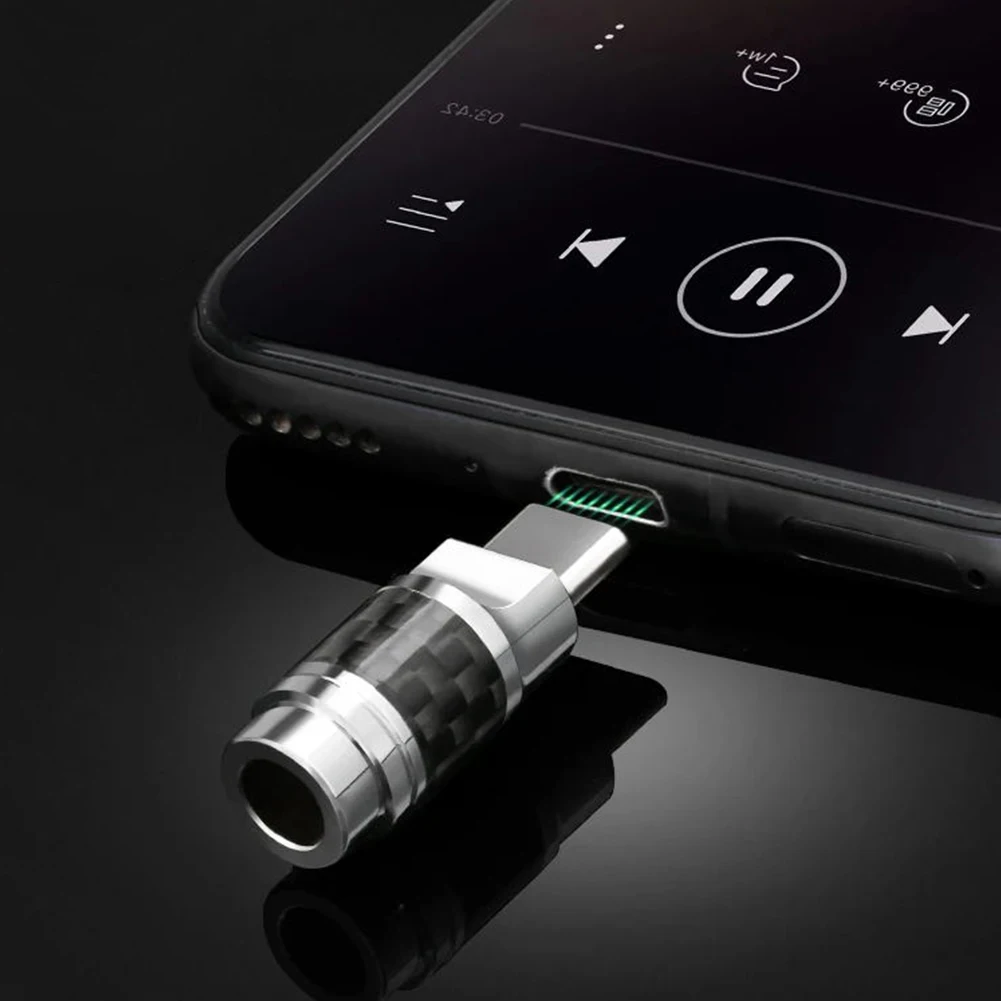 탄소 섬유 C 타입 USB C 8 핀 커넥터, 수 플러그 이어폰 플러그 커버, 오디오 헤드폰 플러그 쉘, DIY 오디오 케이블용