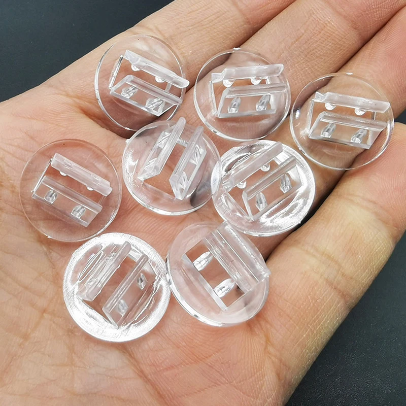 

10 Pieces 20mm Plastic Cards Stand Unique Transparent Fixed Props for Paper Board Games Cards