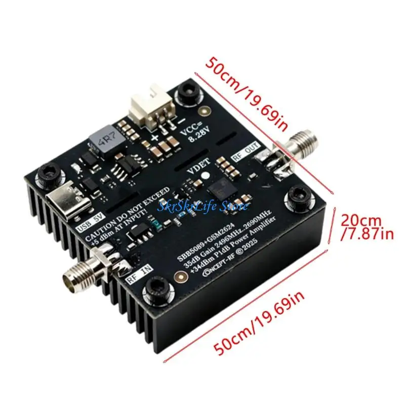 통신 시스템의 확장된 신호 범위를 위한 33dBm 저전력의 E65E 2.4GHz 2.5W 무선 ??주파수 전력 증폭기