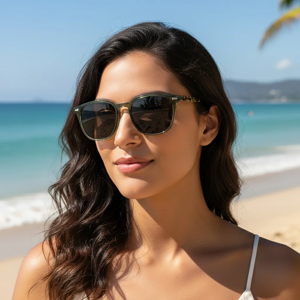 Neue quadratische Sonnenbrille für Männer und Frauen, Retro-UV-beständige Sonnenbrille, modische No-Make-up-Schlankheits-Sonnenbrille für Frauen 3069