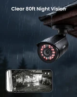 ZOSI-Système de vidéosurveillance extérieur, 8 canaux, 1080P, 5MP Lite, DVR vidéo avec 2/4/6/8 pièces, 2MP filaire, caméra de sécurité jour/nuit 2