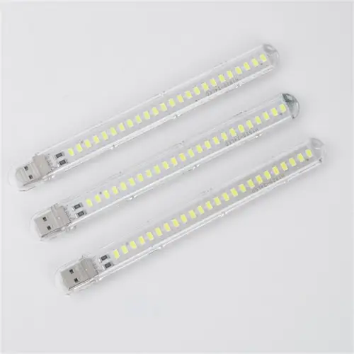 미니 휴대용 LED USB 조명, 독서용 야간 조명, 따뜻한 흰색, 5V 전원 3000K-7000K, PC 노트북 모바일 전원, 2-24LED 5