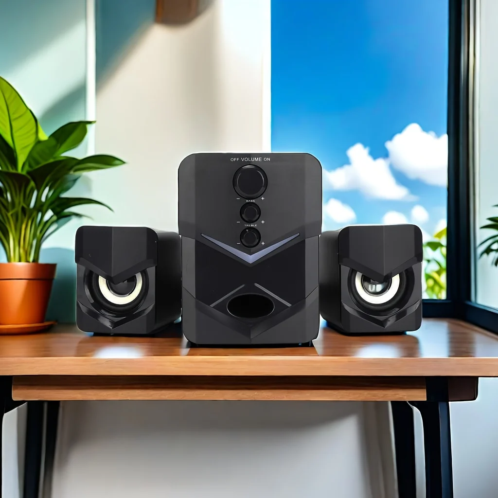 미니 휴대용 컴퓨터 스피커, 컴퓨터 사운더 스피커, USB 전원 3.5mm Aux-in 연결, 스테레오 오디오 멀티미디어 데스크탑