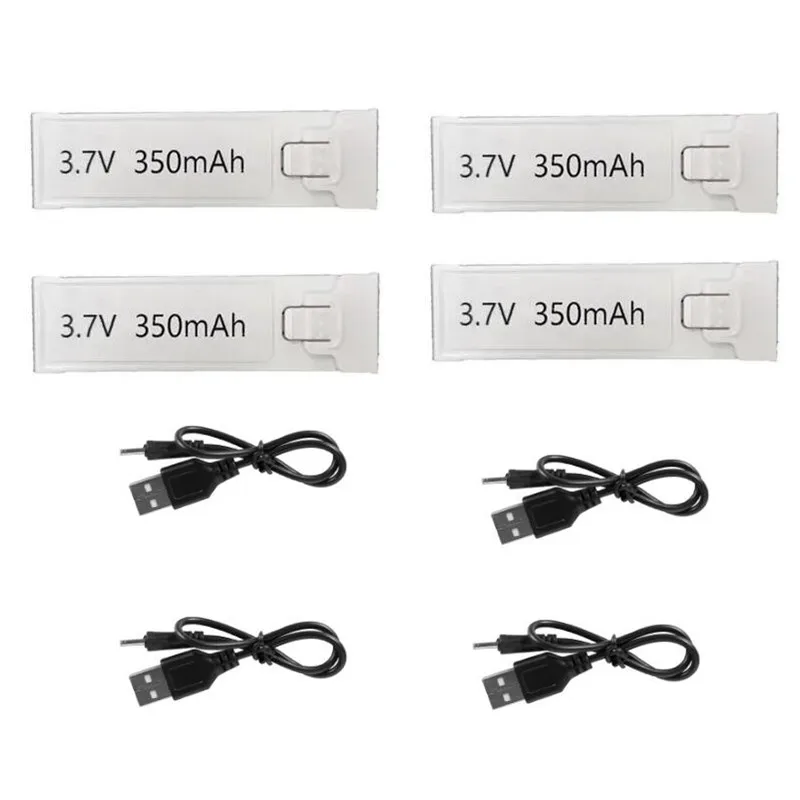 JJRC H107 미니 드론 원래 액세서리 H107 Dron 배터리 완구 용 3.7V 500Mah 350MAh 배터리/프로펠러/USB H107 드론 부품
