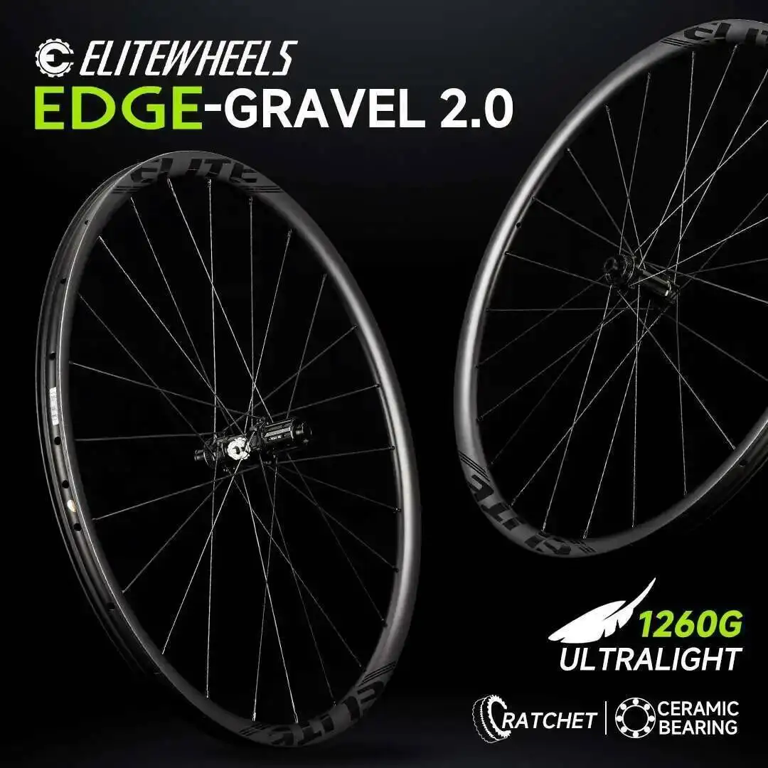 美品 ELITEWHEELS EDGE-GRAVEL2.0 セラミック リアのみ ELITEWHEELS EDGE-GRAVEL2.0 セラミック リアのみ