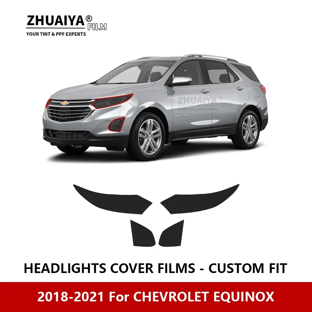 

For CHEVROLET EQUINOX 2018-2021 Car Exterior Headlight Anti-scratch PPF precut Protective film Repair film stickers Accessories