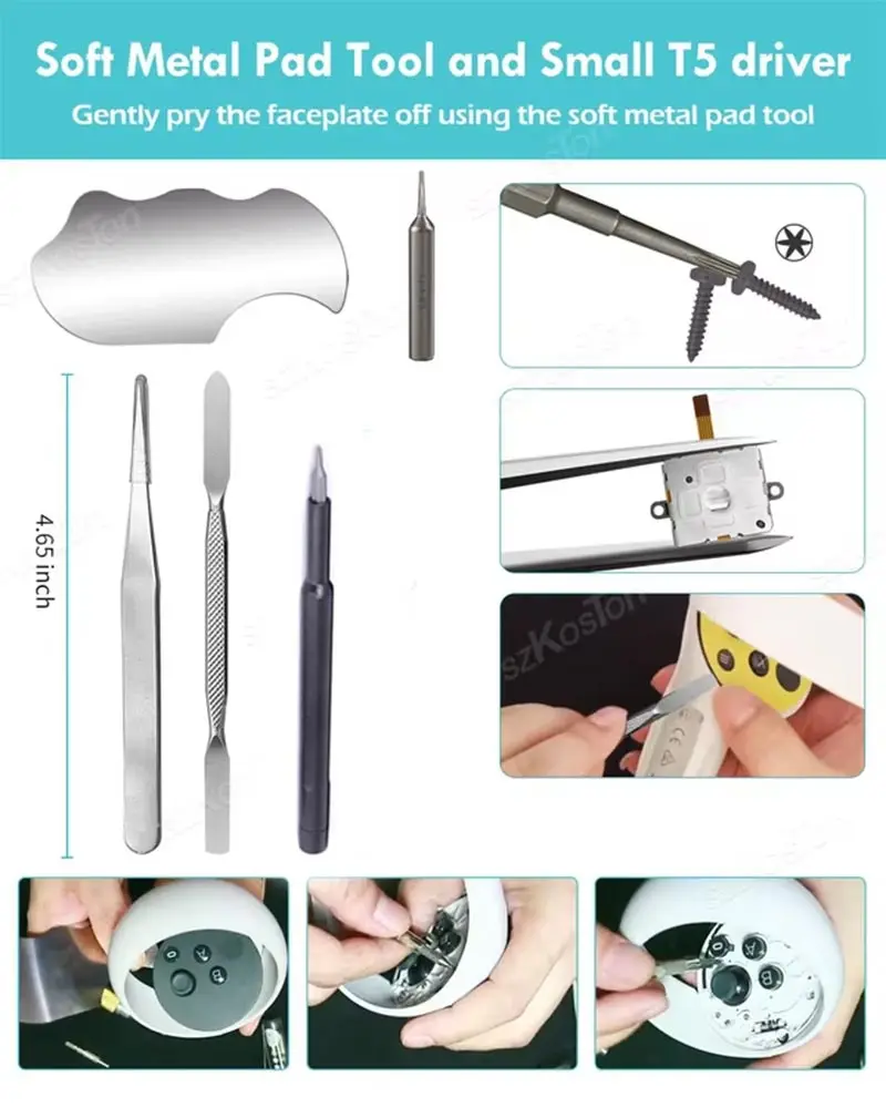 VR Joystick Replacement Kit with Thumbstick Grips
