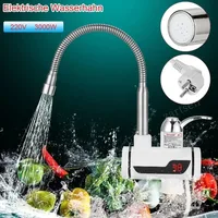 Robinet mitigeur électrique chaud-froid 3000W, robinet à chauffage instantané, Rotation à 360 degrés, chauffage rapide, fournitures numériques de cuisine et de salle de bains 2