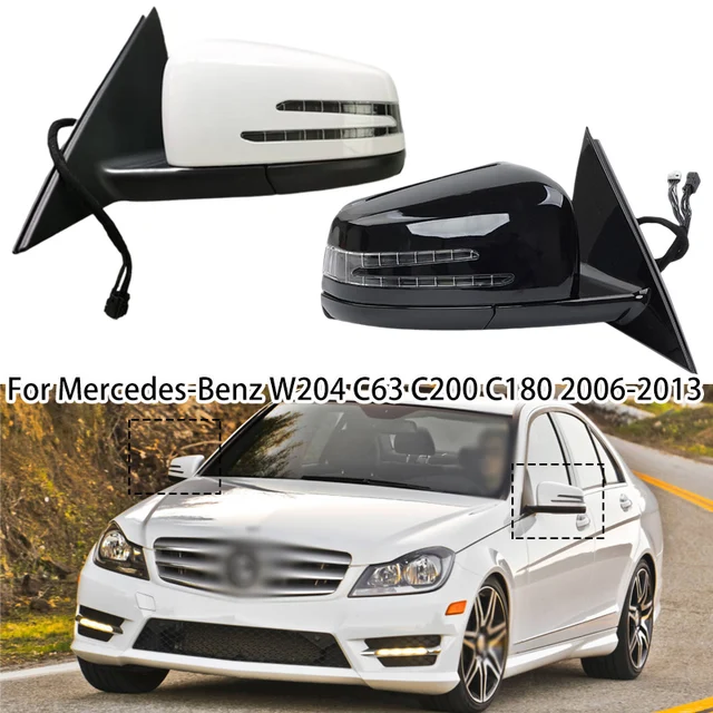 Beheizbar Asphärisch Rechts Spiegel Glas Für Mercedes W212 W204 W221