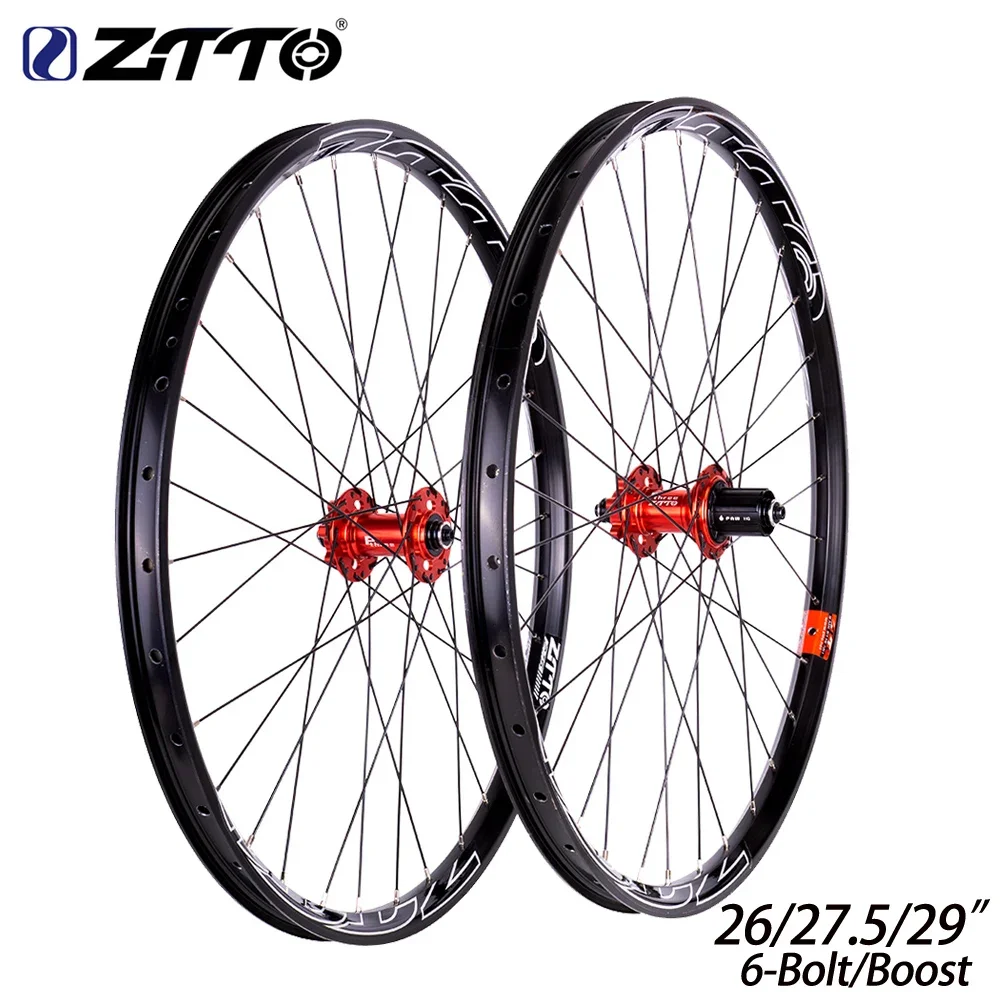 Jeu de roues de VTT 26/27,5/29, jante MTB 24 rayons, frein à