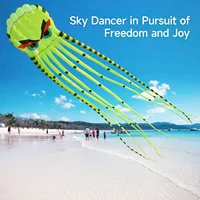 8M Large Octopus Soft Kite 4-color 3D Inflatable Beach Kite Easy To Fly and Tear Resistant Storage Bag Package Holiday Gift 1