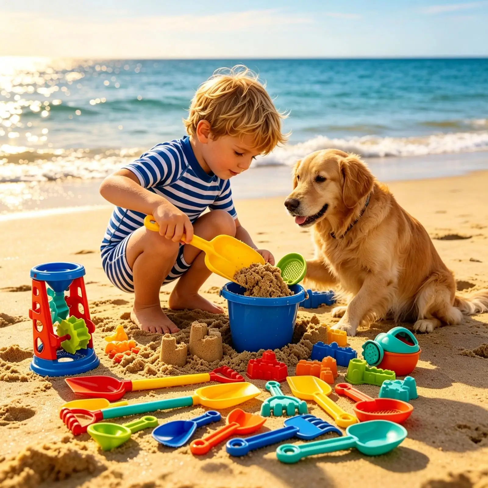 해변 장난감 여름 모래 성 건축 키트 어린이 해변 장난감 어린이를위한 소녀 소..