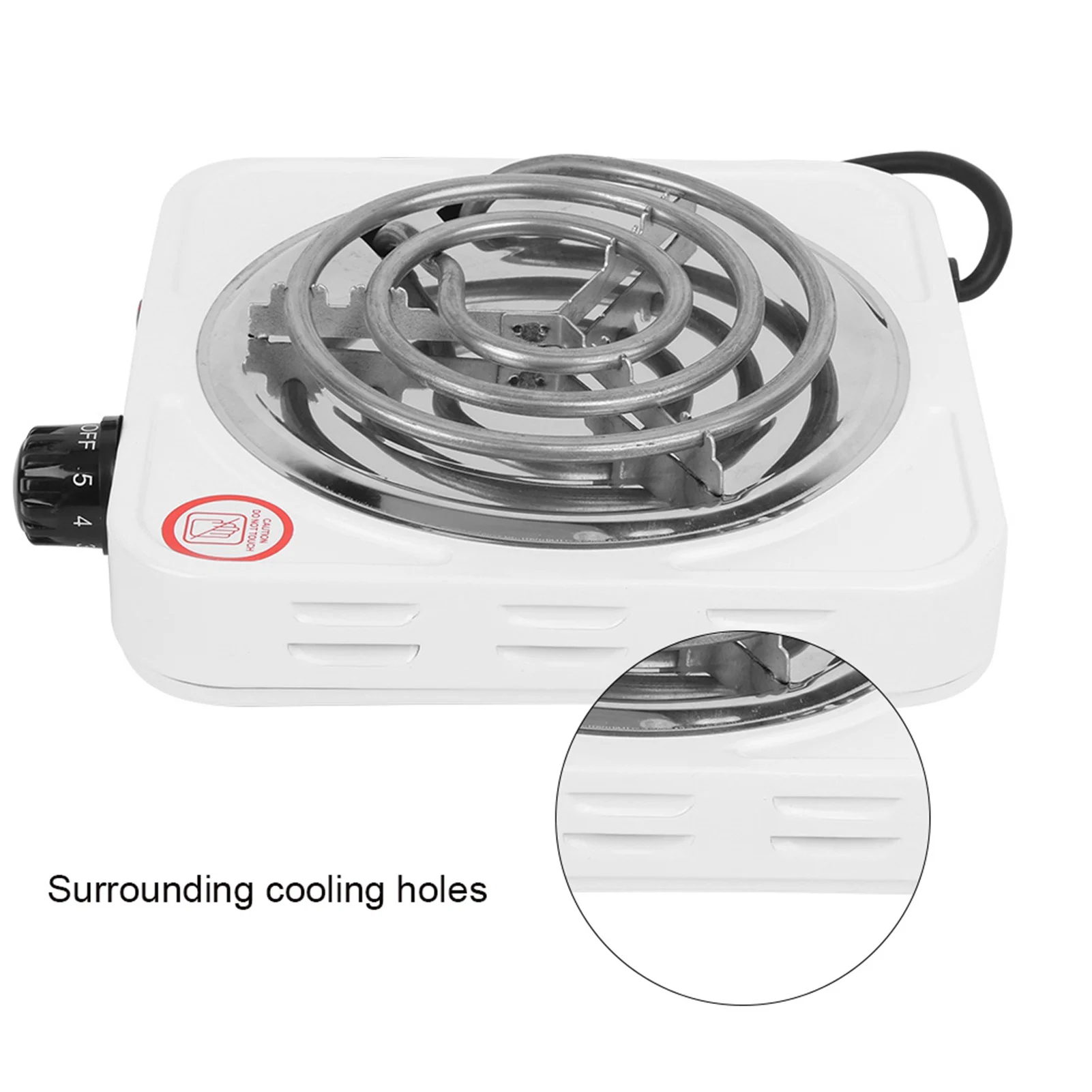 110V 1000W Single Tube Electric Stove Stainless Steel Home Electric Stove US Plug Portable Heater Kitchen Supply electric stove