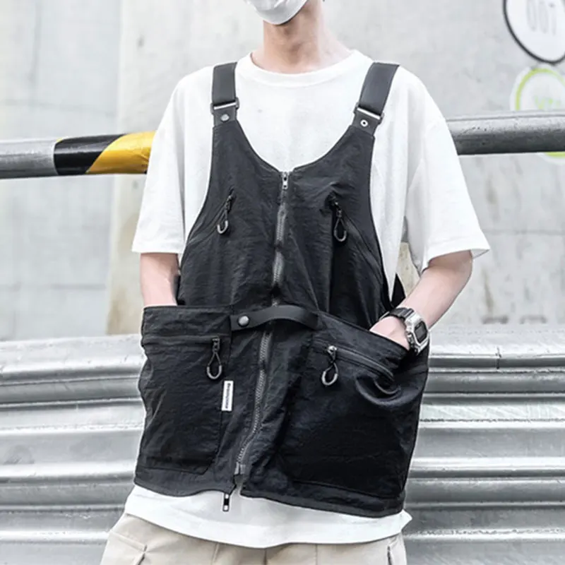 Fisherman Vest Multifunction Camping Vest Men Women Outdoor Dual-Use Variable Backpack Waistcoat with Multi Pocket Travel Hiking