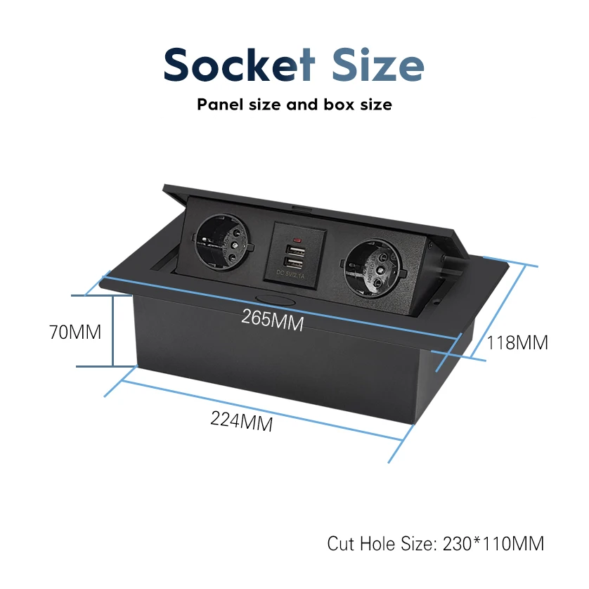 HDMI sit' RJ45 USB kov panel bělouš EUR modelka skrytý typ stůl nástrčkový úřad média setkat pokoj ploše použít chytrá modul