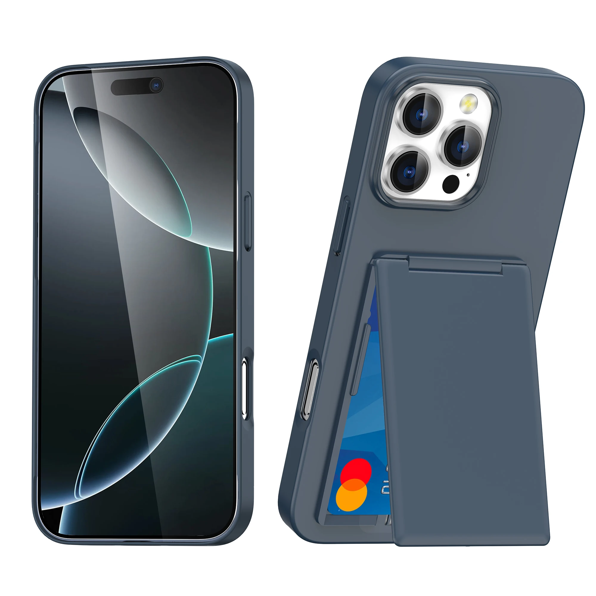 Luxury Fold Mobile Card Slot Phone Case with Bracket and Shockproof Cover