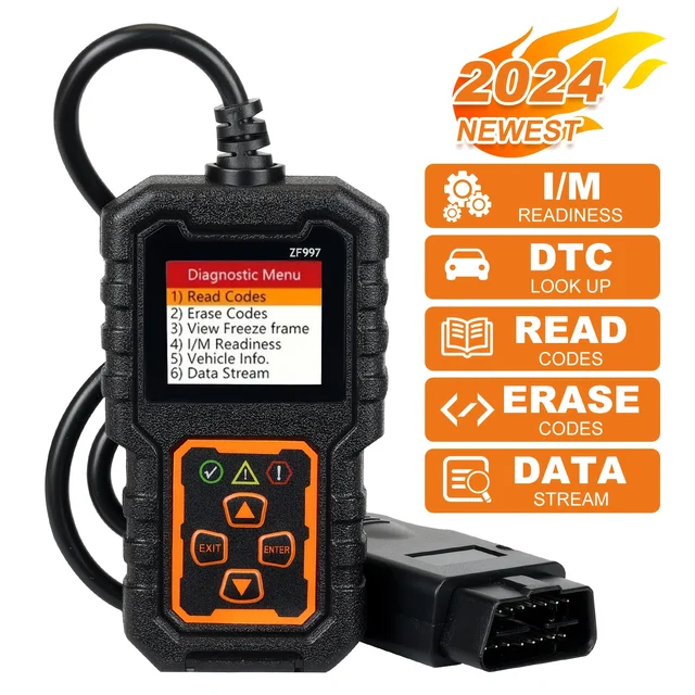 Advanced Obd Ii Scanner Car Engine Fault Code Reader Can Diagnostic Scan Tool, Reads and Erases Error Codes from Obd2 Protocol Vehicles from 1996 or Later