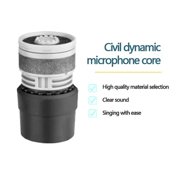 △ Nuova Testa per Microfono Dinamico Innovativa e Pratica N-316, Capsula Microfonica per KTV, Accessori Fai-da-Te