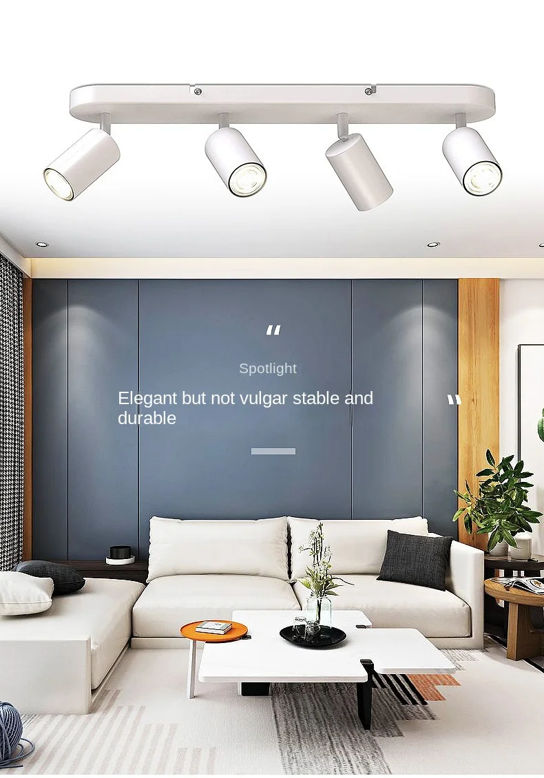 Description Picture 4 of itemTrack Lights Spotlights Background Wall Spotlights Clothing Stores LED Stores Surface Mounted Household Rail Mounted Spotlights