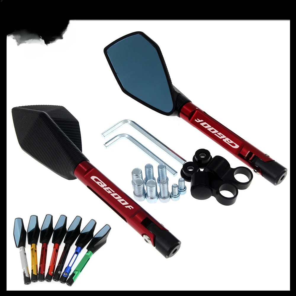 

Aluminum Motorcycle Handlebar Rear View Mirrors Anti-glare Mirror for HONDA CB600F CB 600F