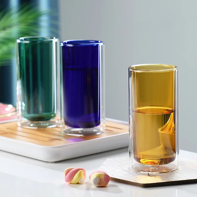 Rhythm Colour Borosilicate Glass Tumbler Set