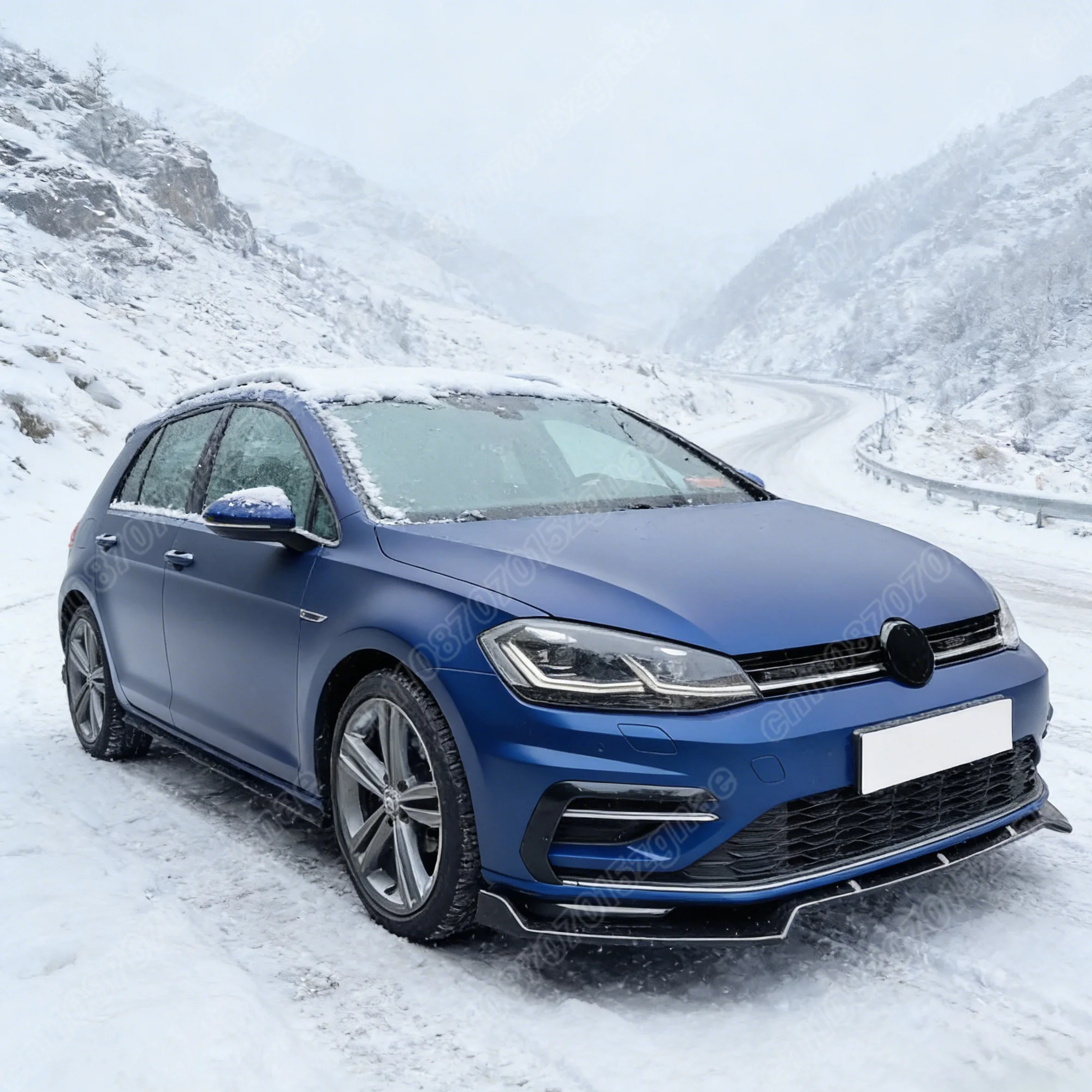 폭스바겐 골프 MK7/7.5 GTI 7 R-Line 2012 2013 2014 2015 2016 2017 2018 2019 2020 자동차 프론트 범퍼 스포일러 립 스플리터 키트