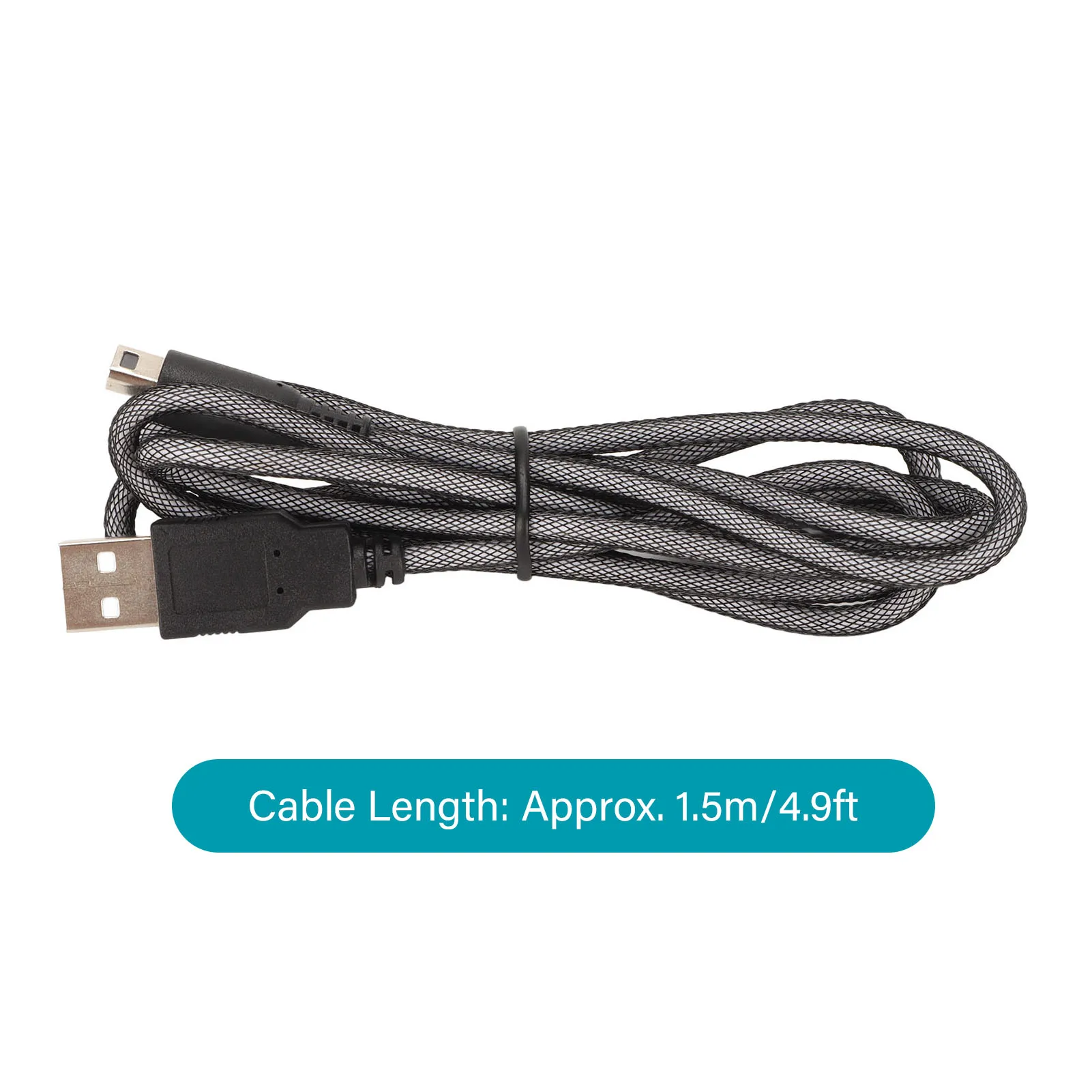 2Pcs 3DS USB Cable 5ft Prevent Loss 3DS Power Charging While Playing for 3DS XL for 3DS for New 2DSXL