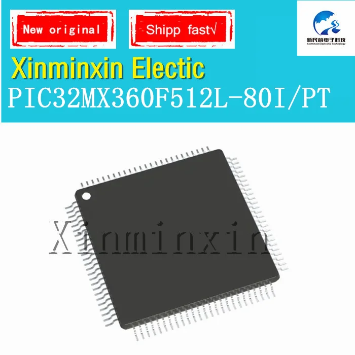 

1PCS/lot PIC32MX360F512L-80I/PT QFP100 IC chip New Original