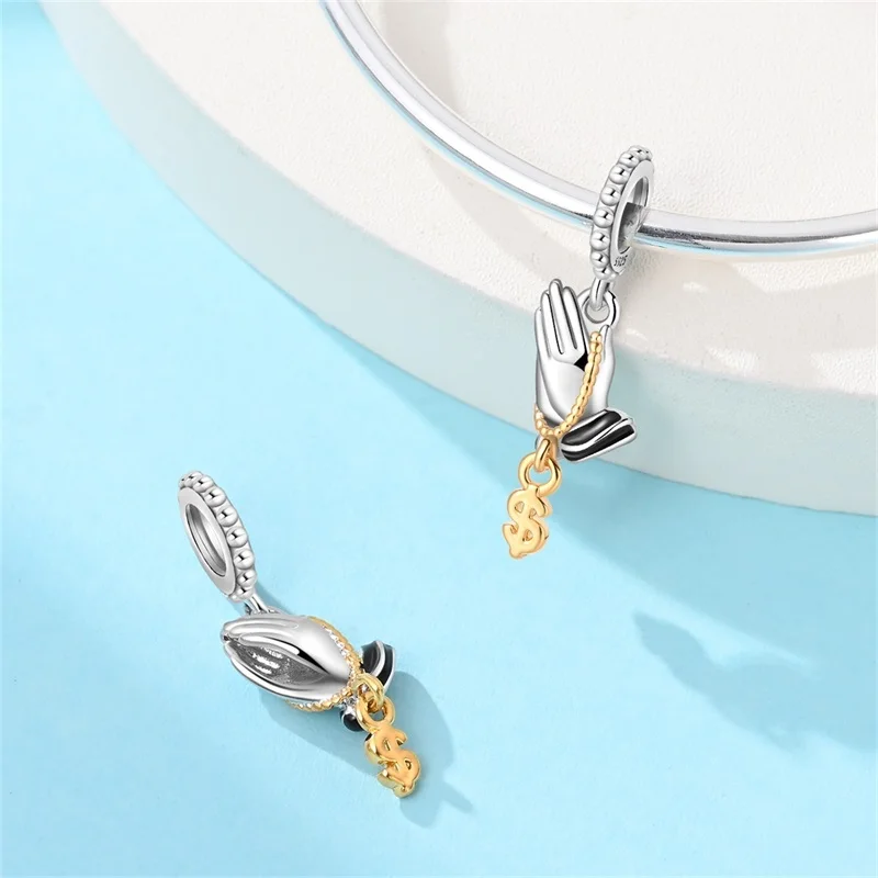 Heißer Verkauf 925 Sterling Silber Charms Perlen Für Immer Liebe Herzförmige Schleife Familie Charms Baumeln Für Armband Frau DIY Schmuck Geschenk – Detail 29