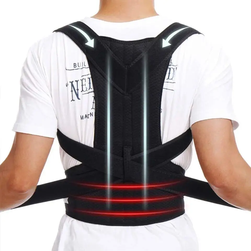 

Keel Shoulder Orthopedic Posture Corrector Adjustable Improves Upper Back Brace Spine Support Belt for Relieve Fatigue