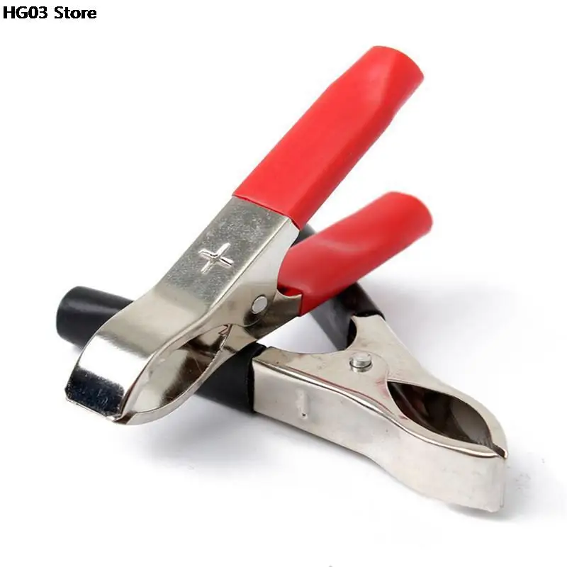 Alligator Clips Electric Test Clamp Test Clip Test Leads 2Pcs Car Battery Test Lead Clip Crocodile Alligator Clamps 30A 75mm