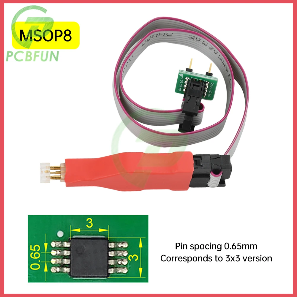 Cable Programmer TSSOP8/MSOP8 Microchip Spring Pin Burner Read