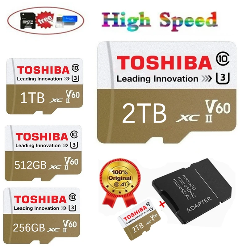 

New USB3.0 Large capacity 2TB 1TB 512gb 256GB USB drive micro SDHC micro SD SDHC card TF memory card free card reader