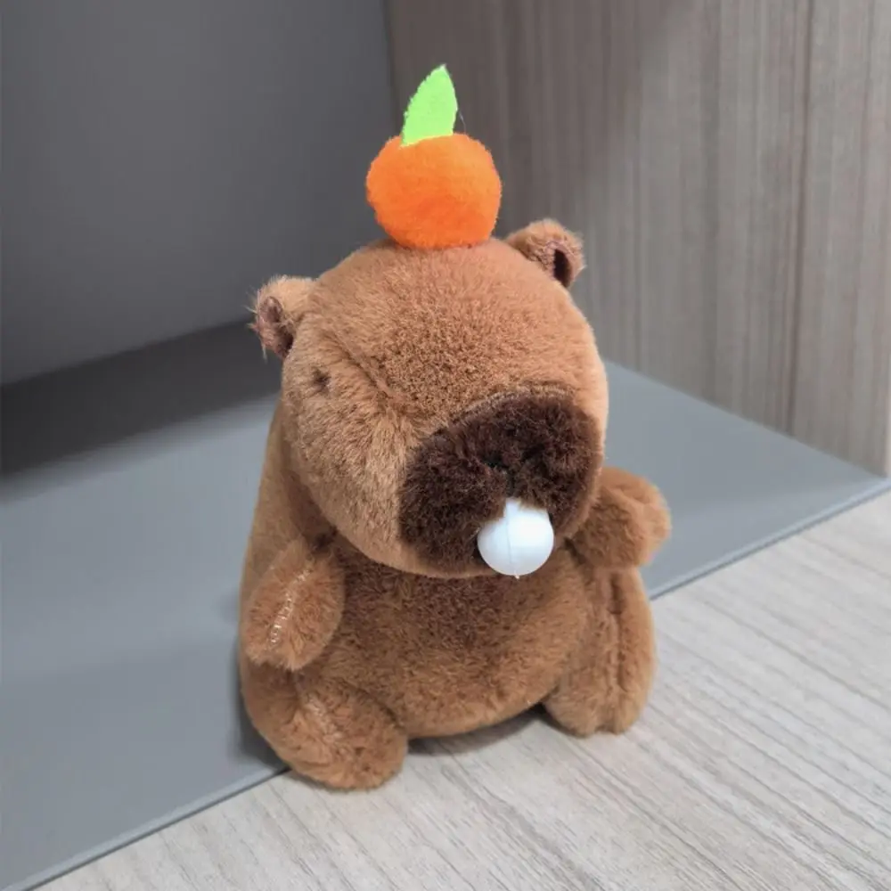 2 Portachiavi Peluche Capybara, Super Morbidi! Uno Con La Borsetta Tartaruga, Uno Con Il Cappuccio Alla Fragola. Perfetti Per Chiavi, Borse, Zaini. Un Regalo Simpatico E Originale Per Compleanno O Per Amanti Degli Animali.