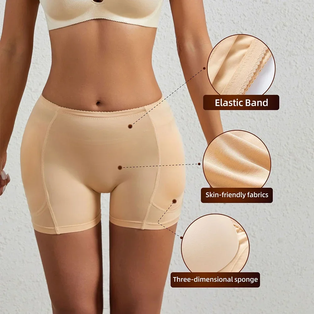 Shapewear Hip Enhancer Panties Low Waist Butt Pad Underwear Removable Hip Pads Body Shaper for Women